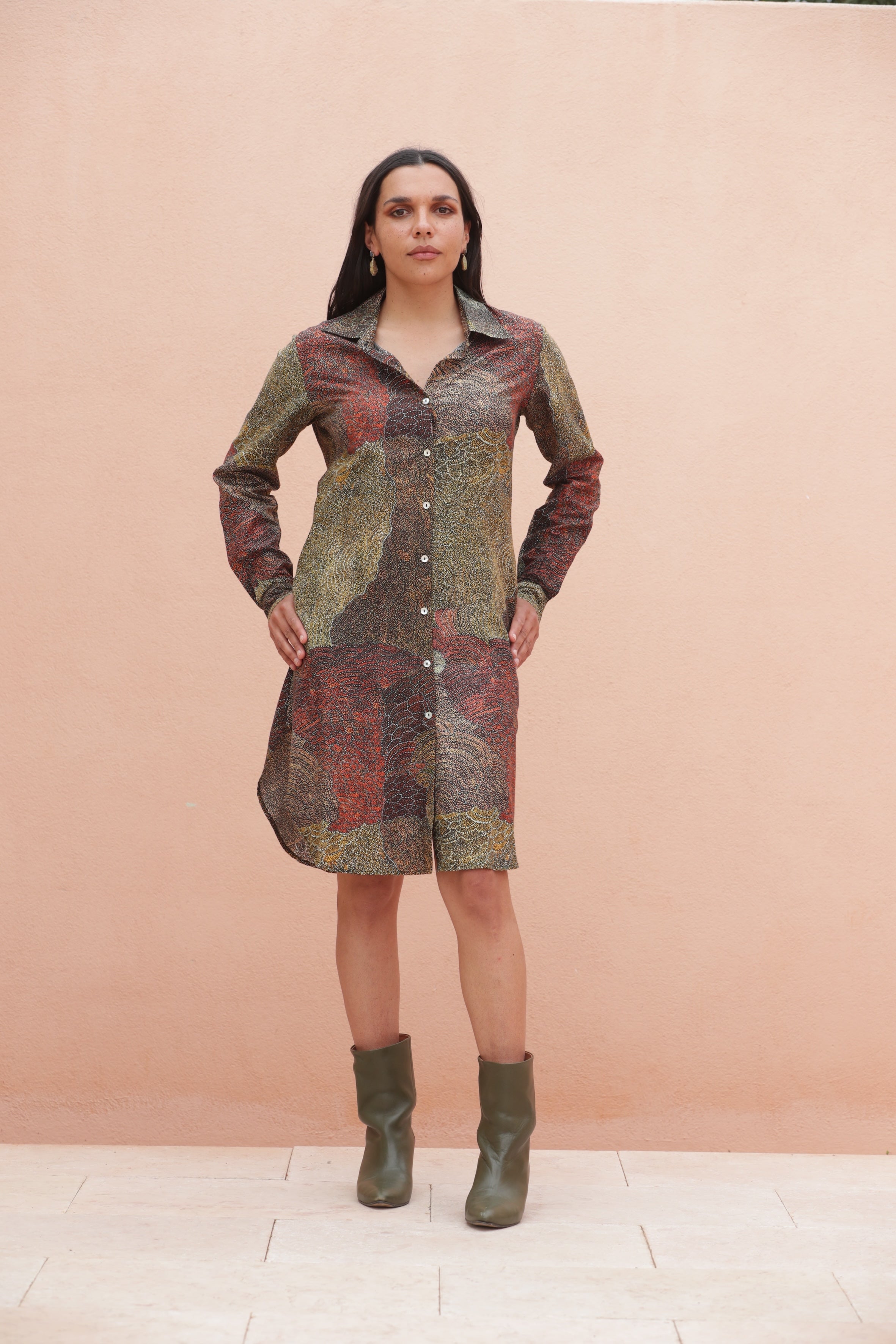 Arnkerrth Bronze Women’s Shirt Dress