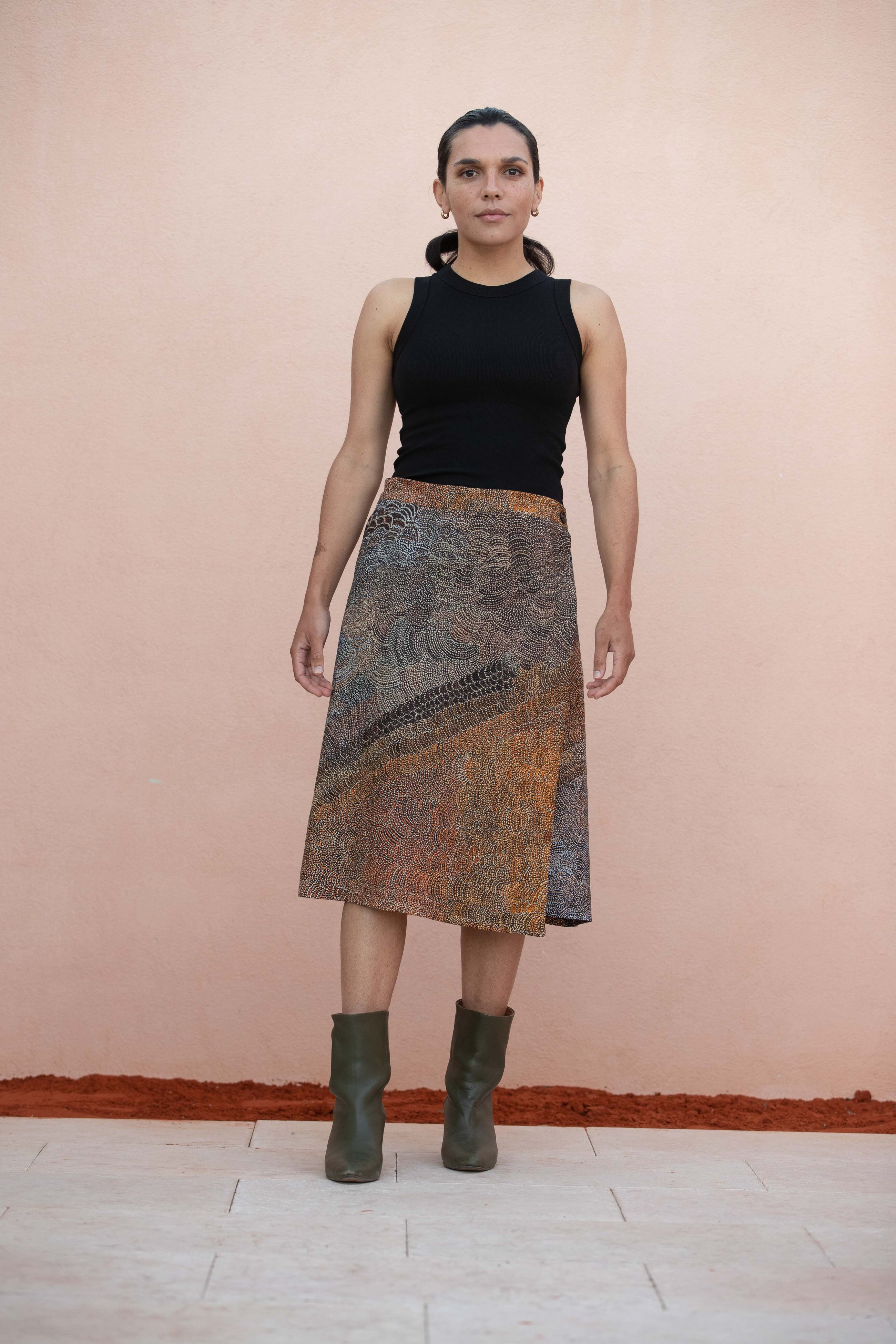 Arnkerrth Blue Wrap Skirt